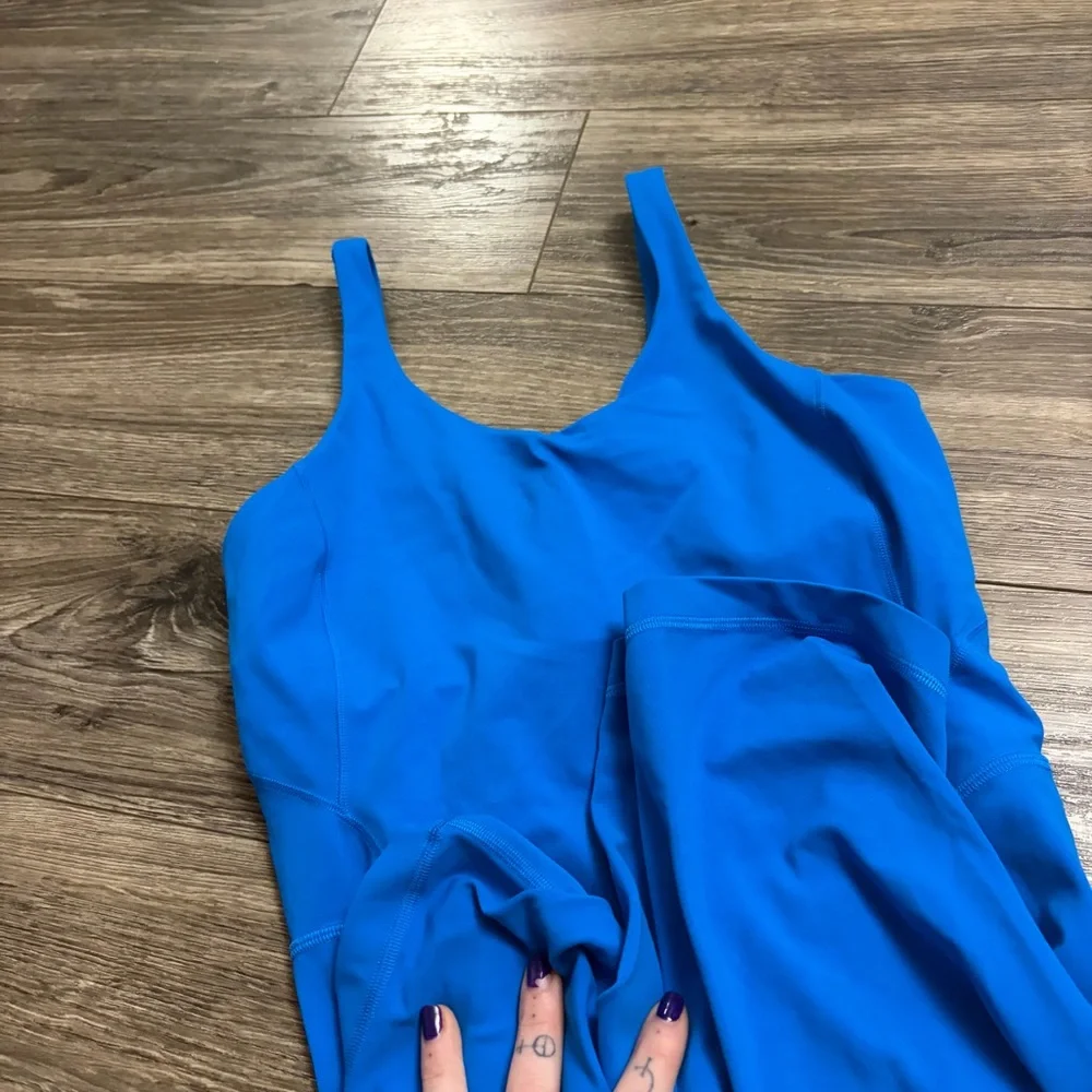 Lululemon Align Onesie Jumpsuit 8" (Poolside) Size 8 - Picture 3 of 8